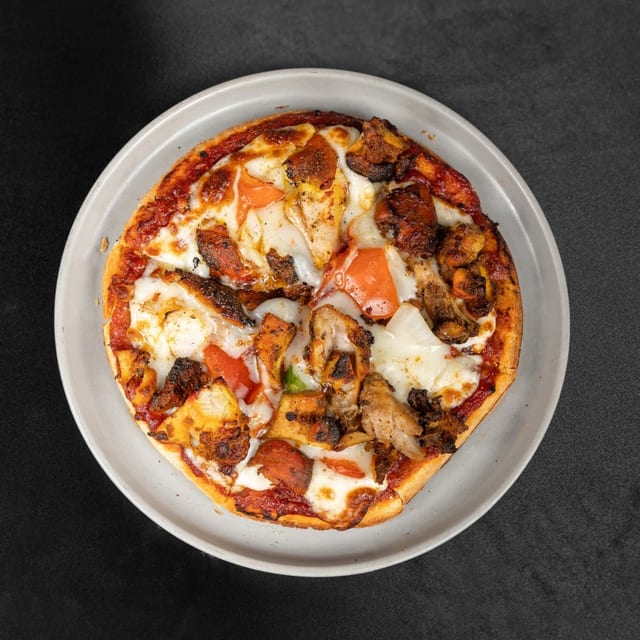 Chicken Tikka Pizza.