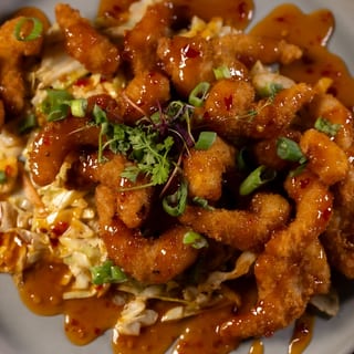 Sweet Chile Popcorn Shrimp